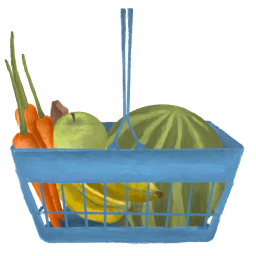 Basket of groceries